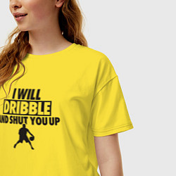 Футболка оверсайз женская I will dribble, цвет: желтый — фото 2