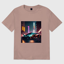 Футболка оверсайз женская Суперавто, цвет: пыльно-розовый