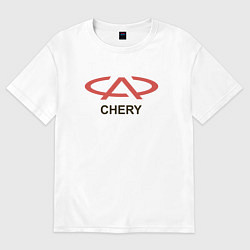 Женская футболка оверсайз Chery Logo