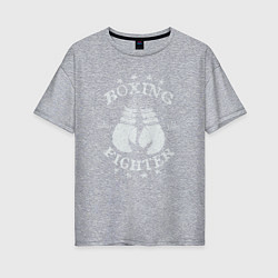 Женская футболка оверсайз Boxing fighter