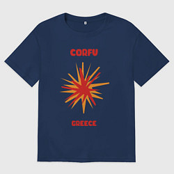Женская футболка оверсайз Корфу - Греция