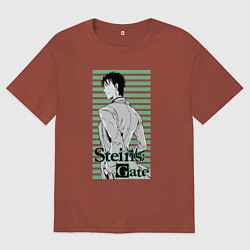 Женская футболка оверсайз Ринтаро Окабэ