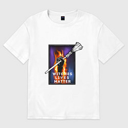 Женская футболка оверсайз Жизнь ведьм имеет значение