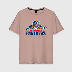 Женская футболка оверсайз Florida panthers - hockey team