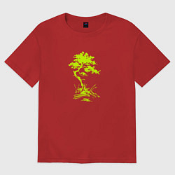 Женская футболка оверсайз Сосна