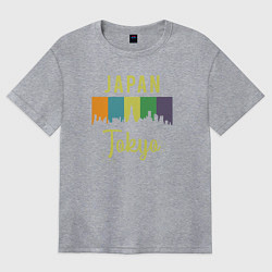 Женская футболка оверсайз Токио Япония