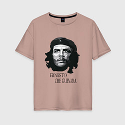 Женская футболка оверсайз Че Гевара черно белое