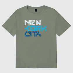 Женская футболка оверсайз Ney York city