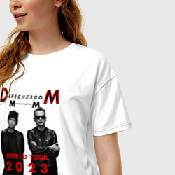 Футболка оверсайз женская Depeche Mode - Memento Mori, цвет: белый — фото 2