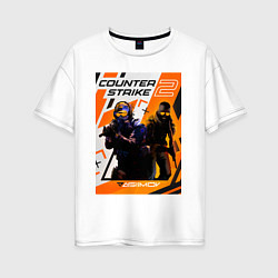 Женская футболка оверсайз КС 2 Азимов