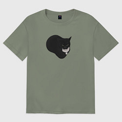 Футболка оверсайз женская Maxwell cat, цвет: авокадо