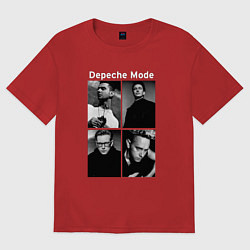 Футболка оверсайз женская Depeche Mode Violator 2, цвет: красный