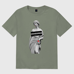 Женская футболка оверсайз MoMo - Censored