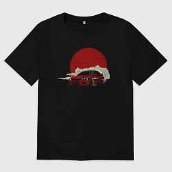 Женская футболка оверсайз Mitsubishi Evo 8