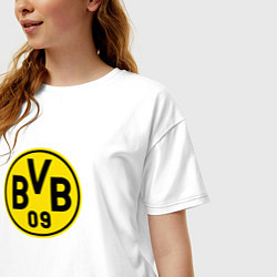 Футболка оверсайз женская Borussia fc sport, цвет: белый — фото 2