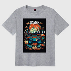 Женская футболка оверсайз Геймер old school