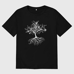 Женская футболка оверсайз Rock tree