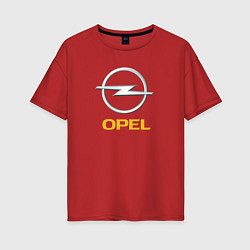 Женская футболка оверсайз Opel sport auto