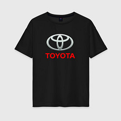 Женская футболка оверсайз Toyota sport auto brend