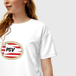 Футболка оверсайз женская Psv sport fc, цвет: белый — фото 2