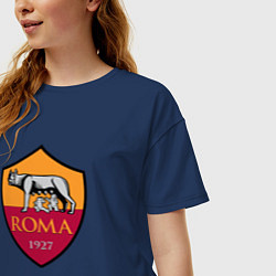 Футболка оверсайз женская Roma sport fc, цвет: тёмно-синий — фото 2