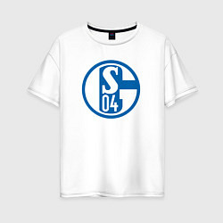 Женская футболка оверсайз Schalke 04 fc club