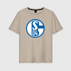 Женская футболка оверсайз Schalke 04 fc club