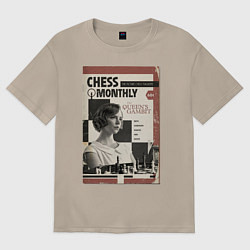 Женская футболка оверсайз Ход королевы винтаж