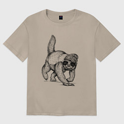 Женская футболка оверсайз Медоед на стиле