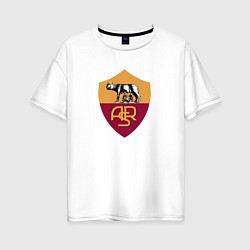 Женская футболка оверсайз Roma fc club