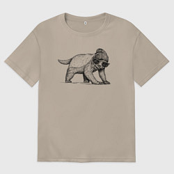 Женская футболка оверсайз Медоед модный