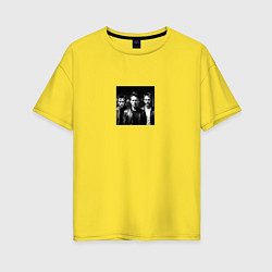 Футболка оверсайз женская Muse - музыкальная группа, цвет: желтый