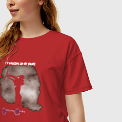 Футболка оверсайз женская Depeche Mode - Walking In My Shoes, цвет: красный — фото 2