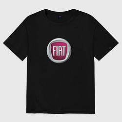 Футболка оверсайз женская Fiat Italy, цвет: черный