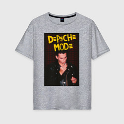 Футболка оверсайз женская Depeche Mode Dave, цвет: меланж