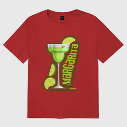 Женская футболка оверсайз Коктейль Маргарита
