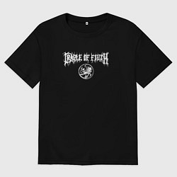 Футболка оверсайз женская Cradle of Filth: emblem, цвет: черный