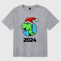 Женская футболка оверсайз Год дракона 2024