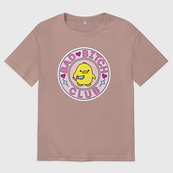 Женская футболка оверсайз Bad bitch club