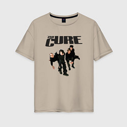 Футболка оверсайз женская The Cure - A Band from UK, цвет: миндальный
