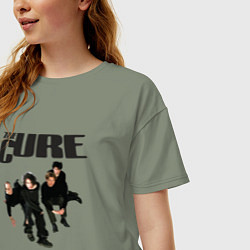 Футболка оверсайз женская The Cure - A Band from UK, цвет: авокадо — фото 2