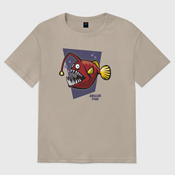 Женская футболка оверсайз Морской чёрт