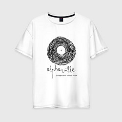 Женская футболка оверсайз Alphaville - Vinyl independent label