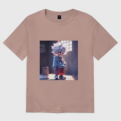 Женская футболка оверсайз Killua Zoldyck аниме персонаж из Hunter x Hunter