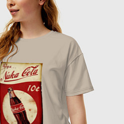 Футболка оверсайз женская Nuka cola price, цвет: миндальный — фото 2