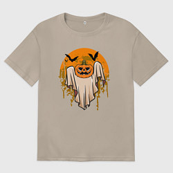 Женская футболка оверсайз Призрак хэллоуина