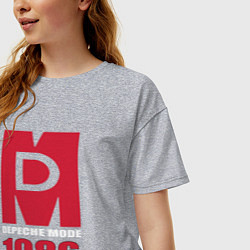 Футболка оверсайз женская Depeche Mode - Black Celebration album merch, цвет: меланж — фото 2