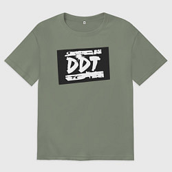 Женская футболка оверсайз ДДТ - логотип
