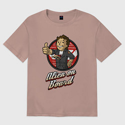 Женская футболка оверсайз Fallout - vault girl