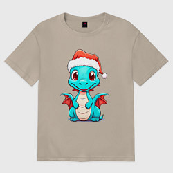 Женская футболка оверсайз Дракончик счастья